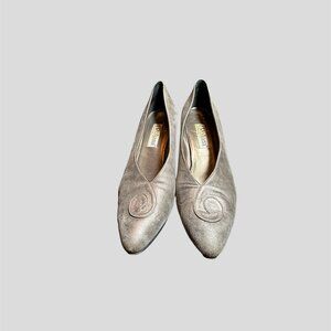 D'rossana by Charna size 9.5 gray pumps made in Italy